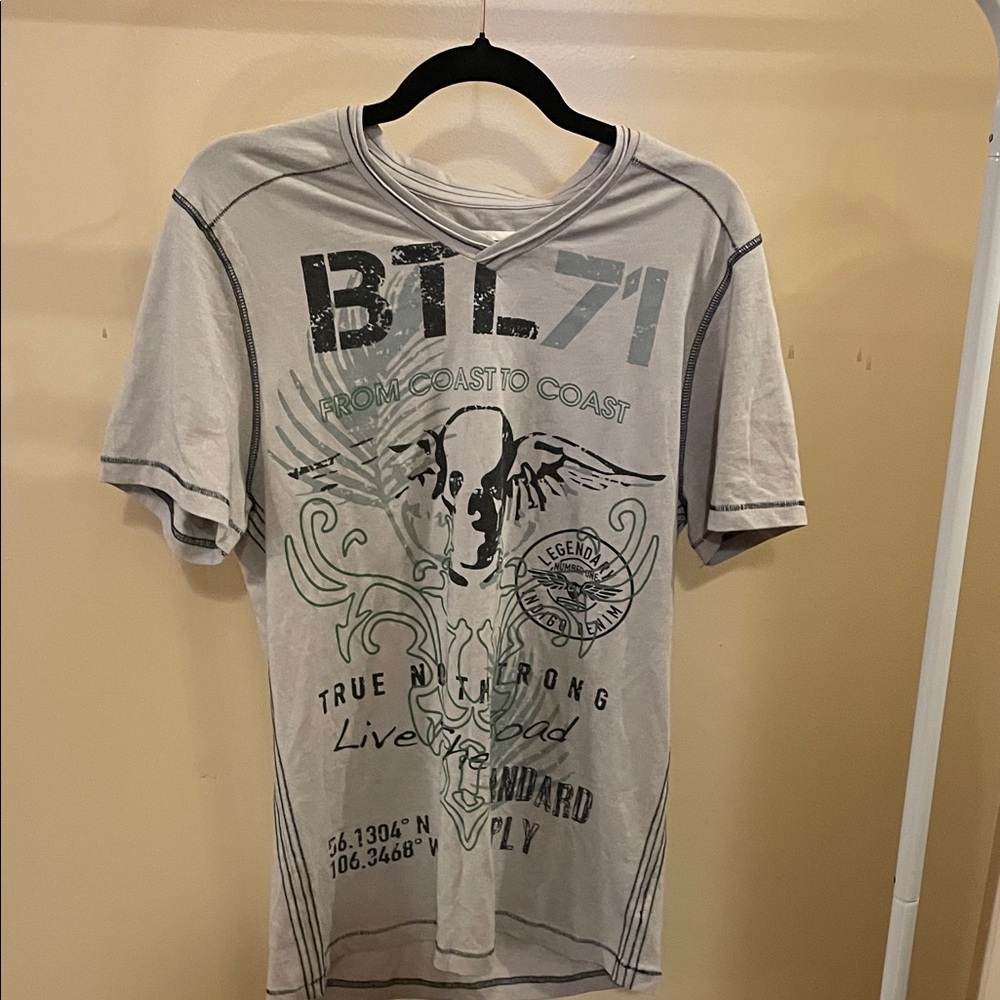 Gray Graphic Men's Shirt